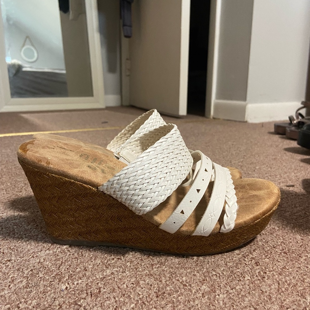 Boho wedge sandals